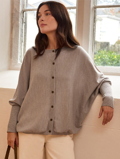 Fine Knit Merino Cardigan