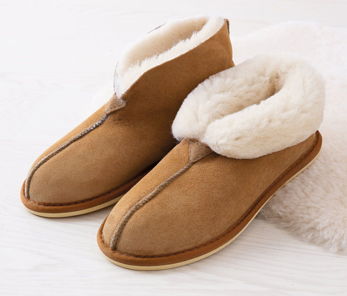 Sheepskin Bootee Slippers