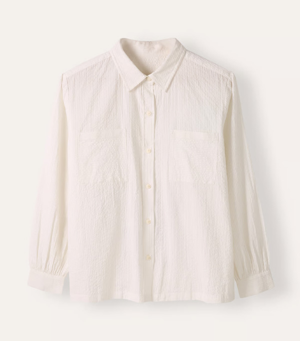 Side Split Cotton Shirt