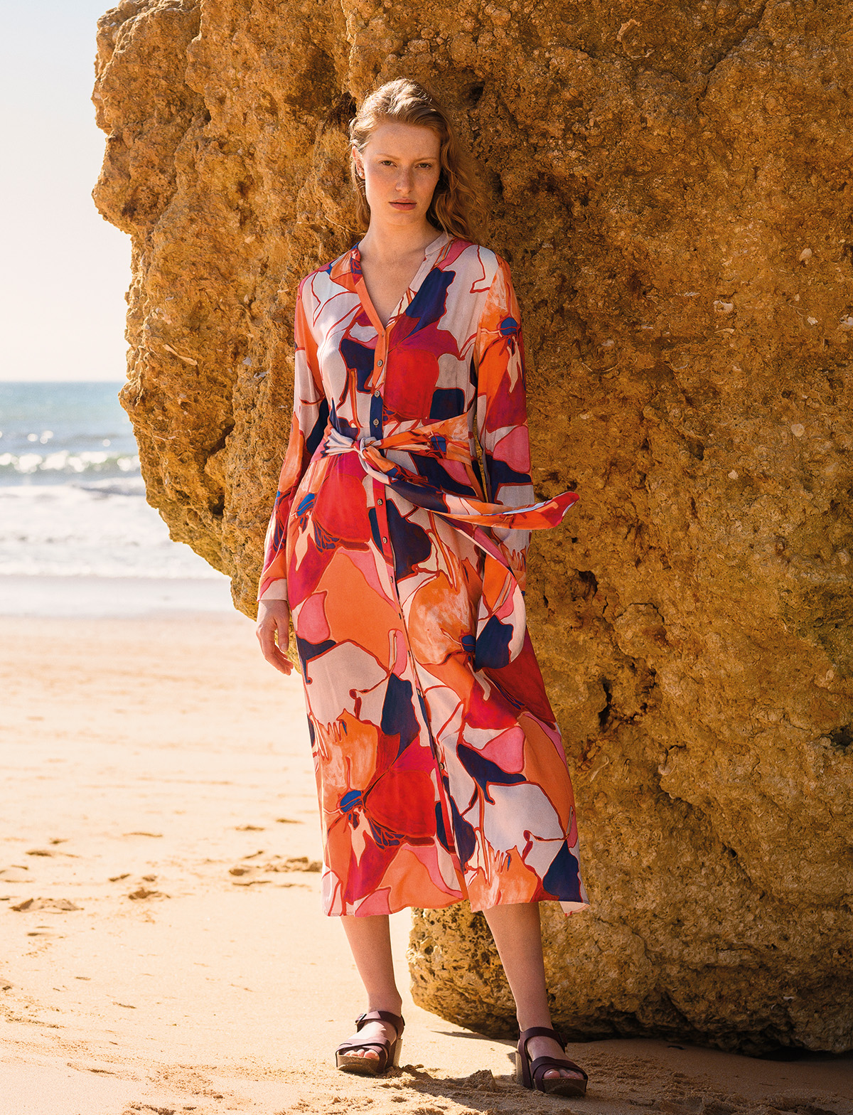 Tie Front Midi Dress