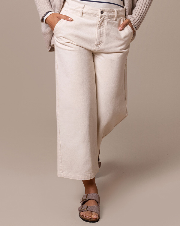 Wide Leg Cropped Jeans