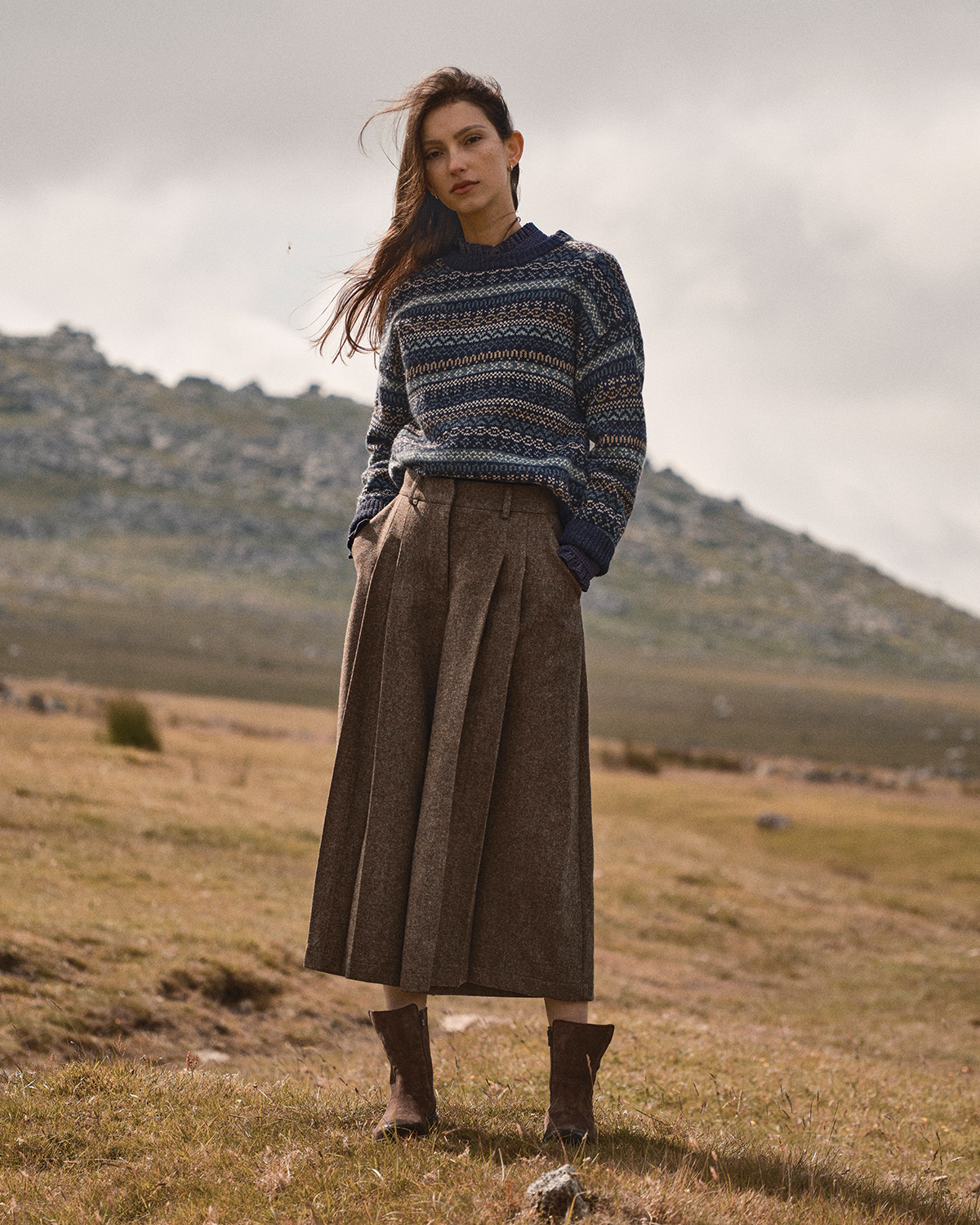 Pleat Detail Culottes