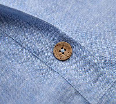 Pure Linen Collared Popover Top