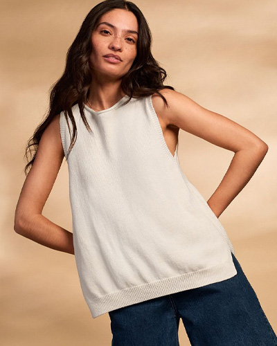 Organic Cotton Blend Vest Top
