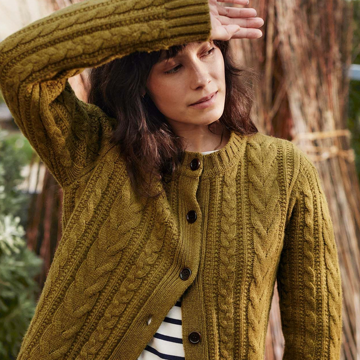 Merino Cable Cardigan