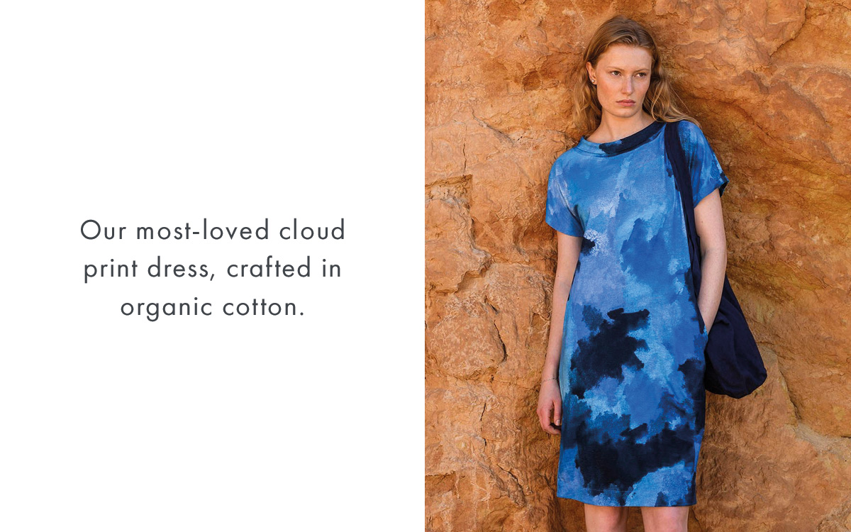 Organic Cotton Collared Knee Length Dress