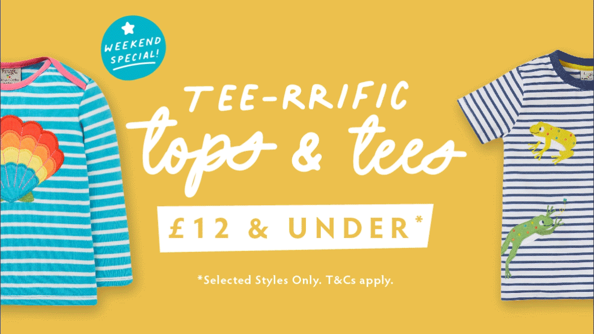 Tee-rrific Tops & Tees. 12 & Under*