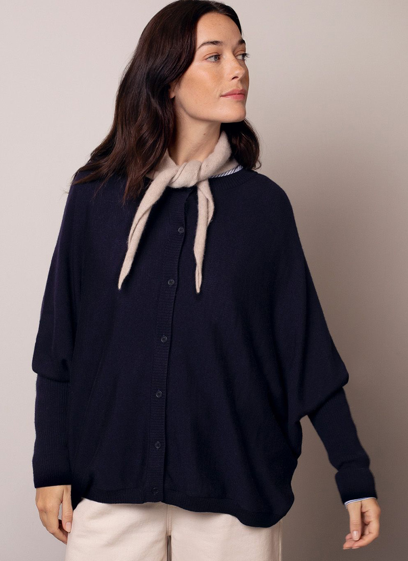 Fine Knit Merino Cardigan