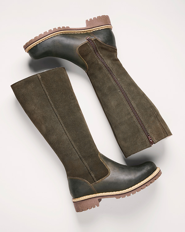 Waterproof Sheepkin Lined Tall Boots