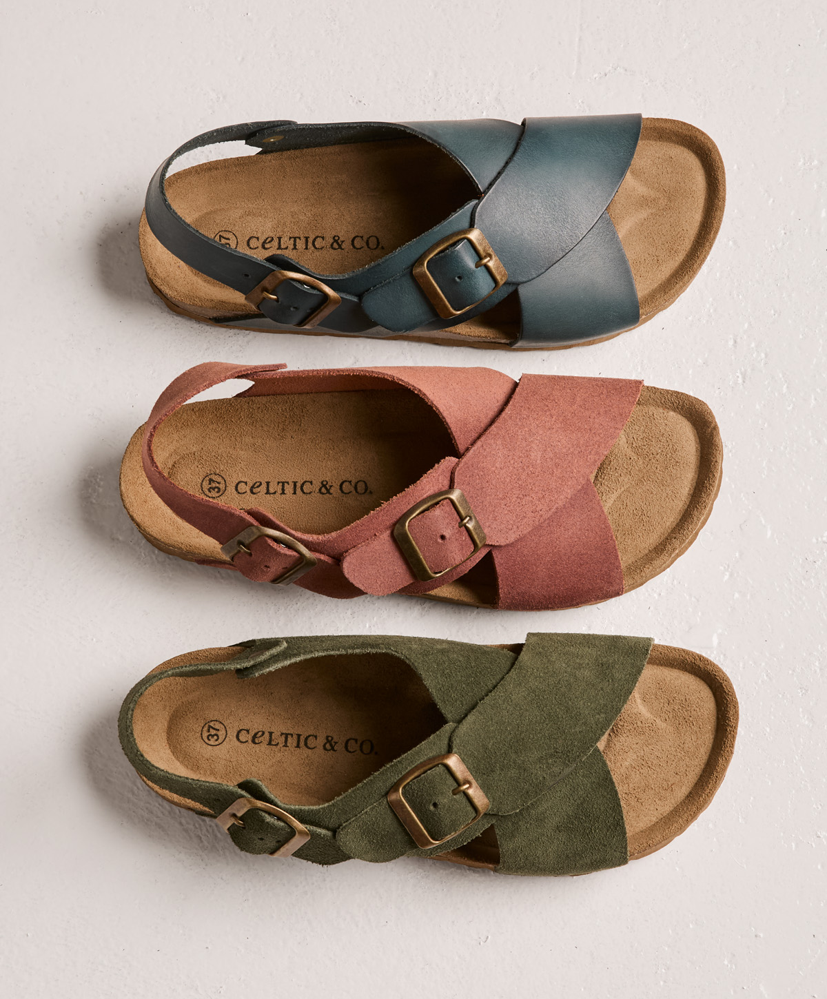 Crossover Buckle Sandals