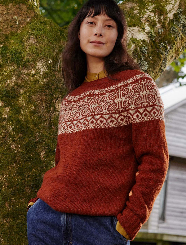 Donegal Vintage Jacquard Jumper