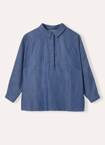 Drapey Pop Over Blouse