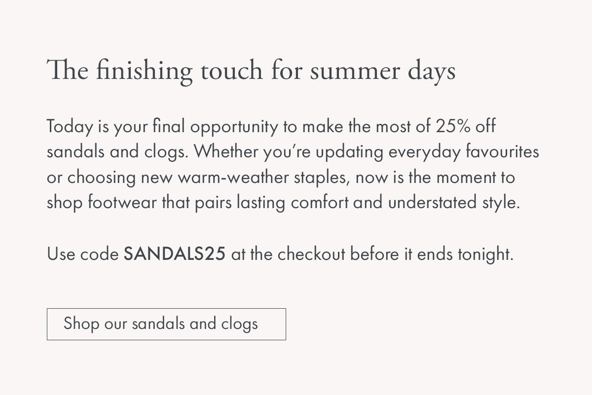 The finishing touch for summer days
