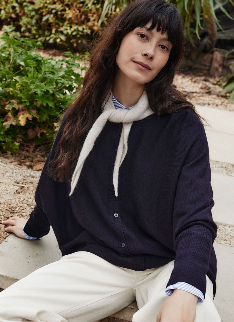 Fine Knit Merino Cardigan