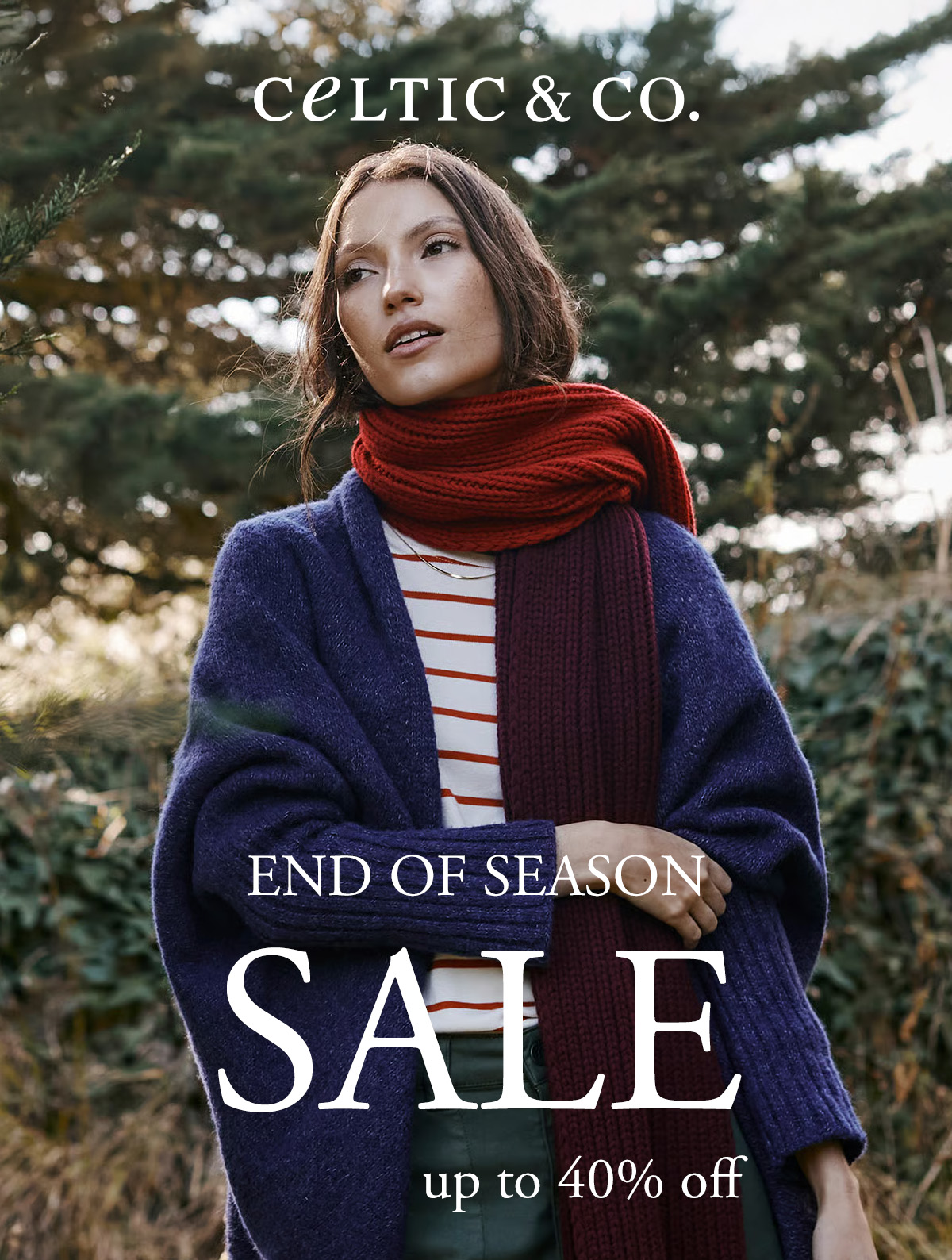 Up to 40% off in our End of Season Sale