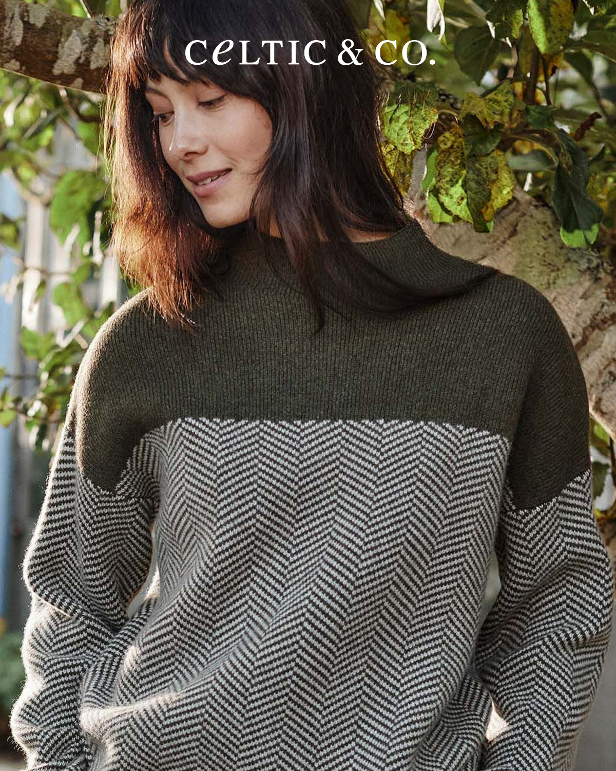 Felted Funnel Neck Jumper