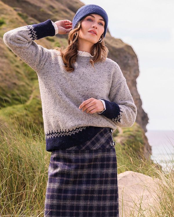 Donegal Fair Isle Border Jumper