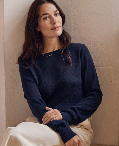 Merino Fine Knit Boat Neck Jumper