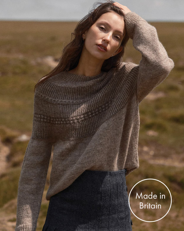 British Wool Yoke Pattern Jumper