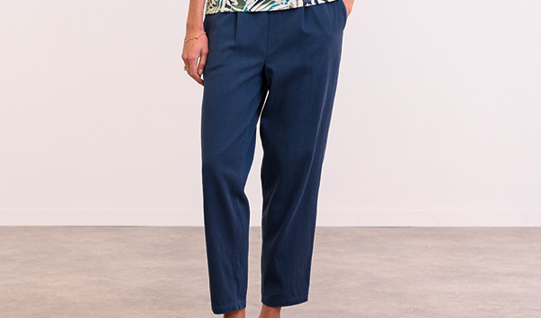 Twill Tapered Trousers
