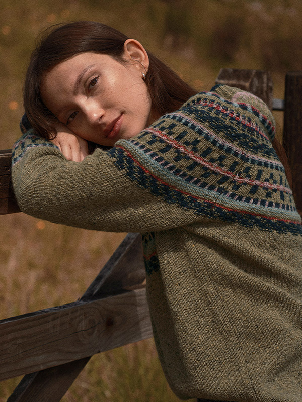 Donegal Fair Isle Yoke Jumper