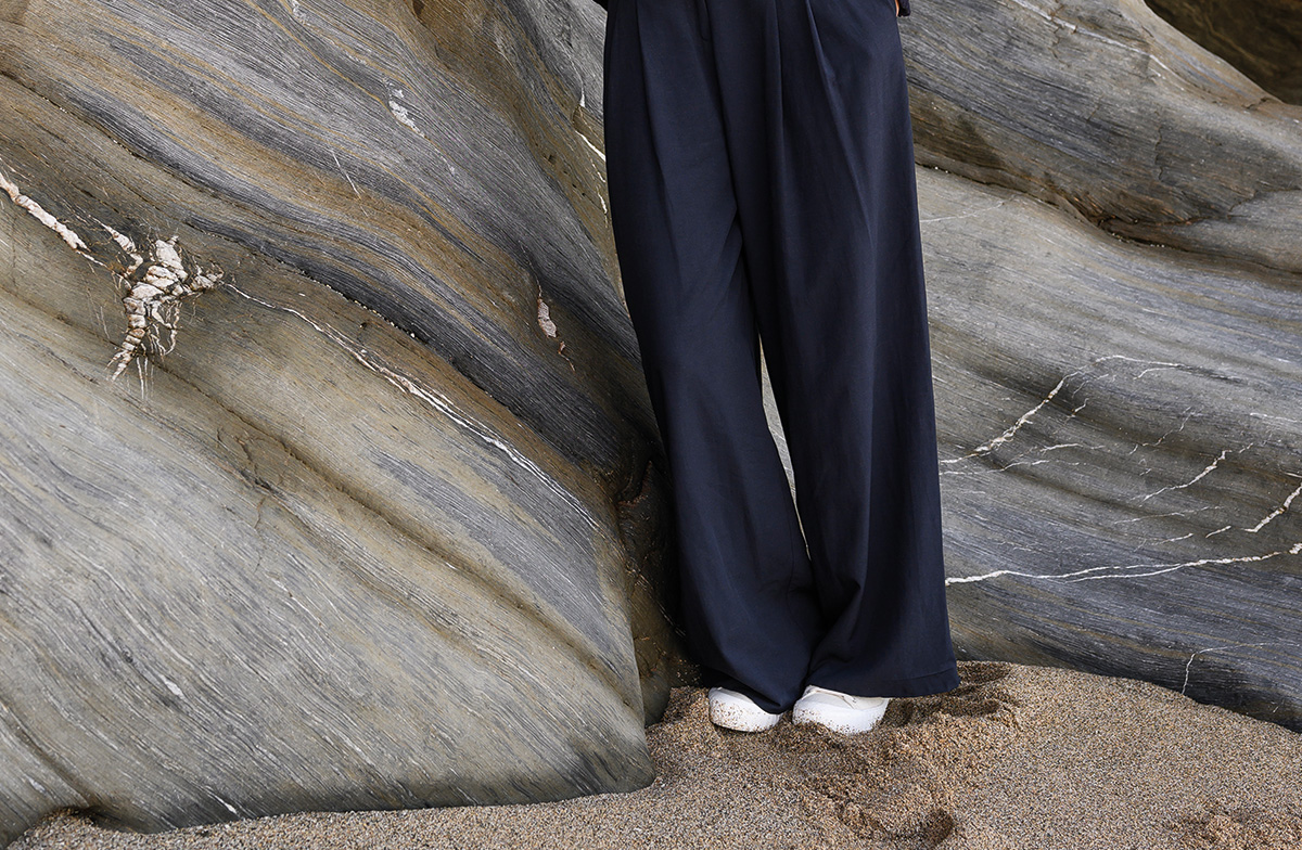 Wide Leg Drape Trousers