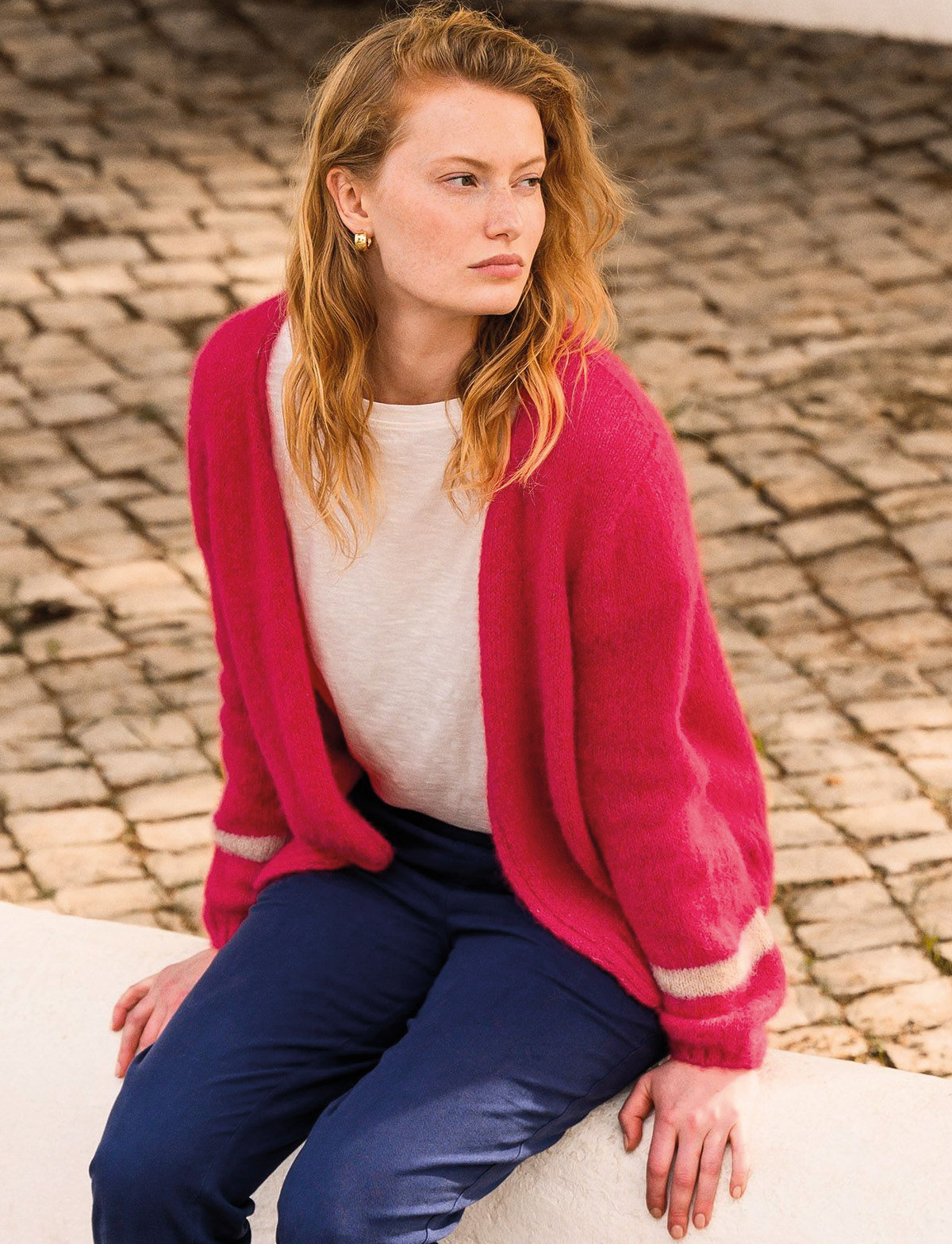 Alpaca Blend Slouch Cardigan