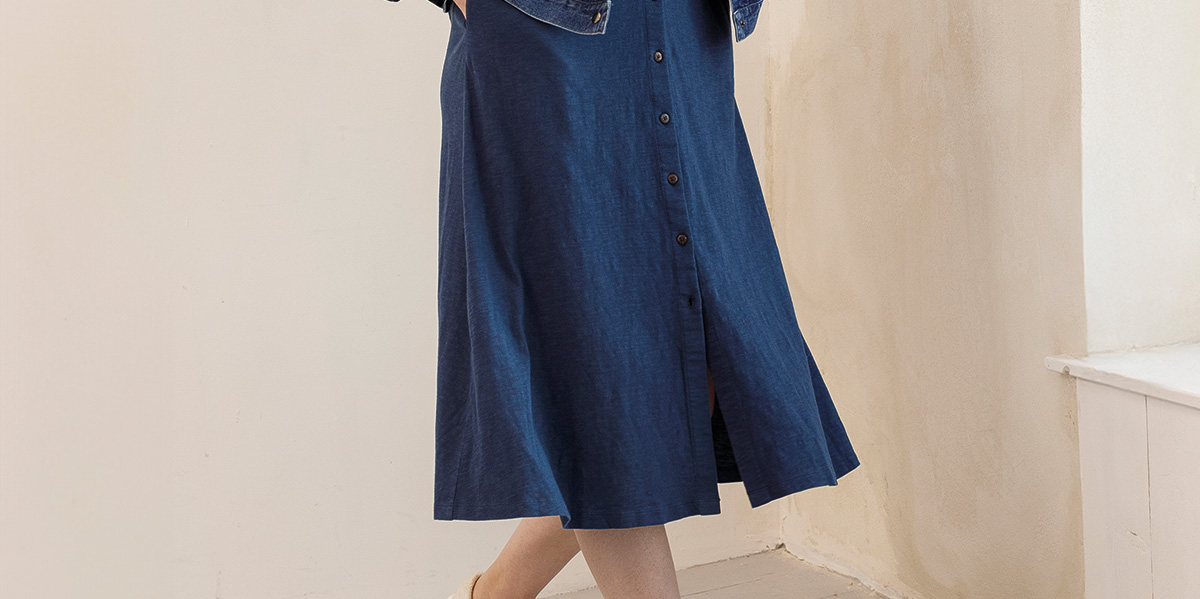 Slub Jersey Shirt Dress