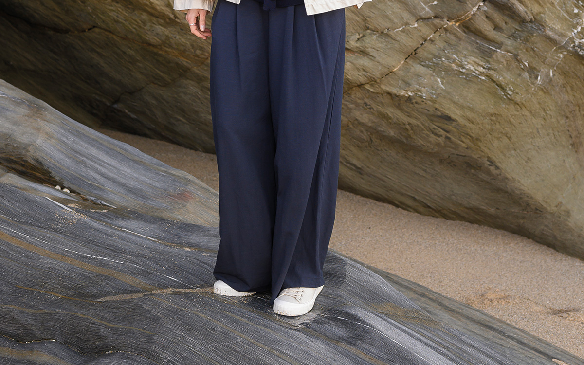 Wide Leg Drape Trousers