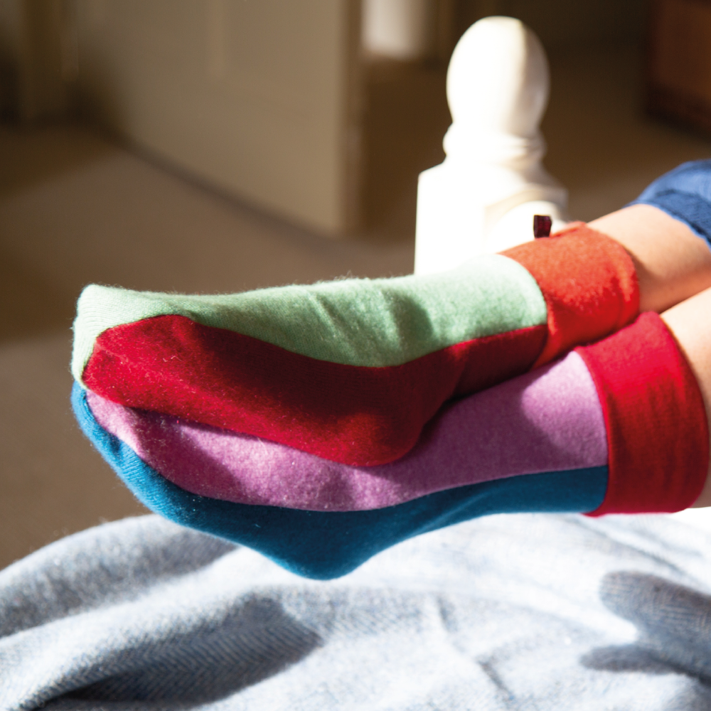 Rainbow Bed Socks