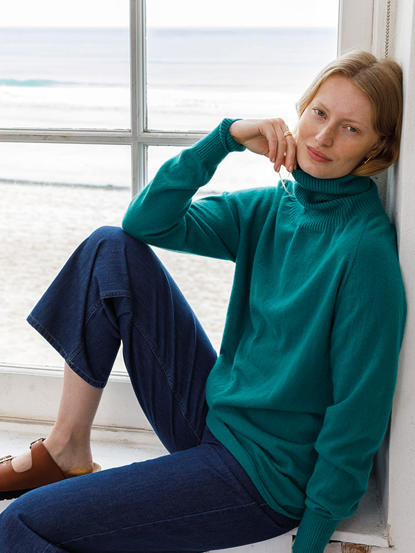 Supersoft Slouch Roll Neck Jumper
