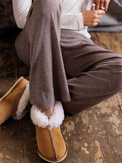 Wide Leg Merino Lounge Pants