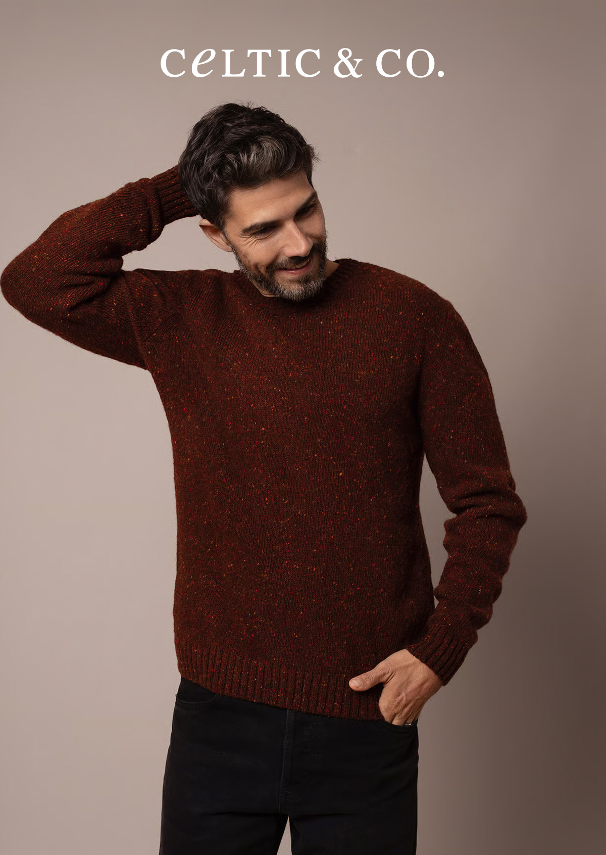 Men's Donegal Crew Neck Jumper
