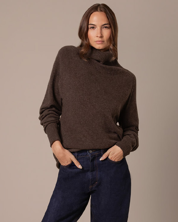 Supersoft Slouch Roll Neck Jumper