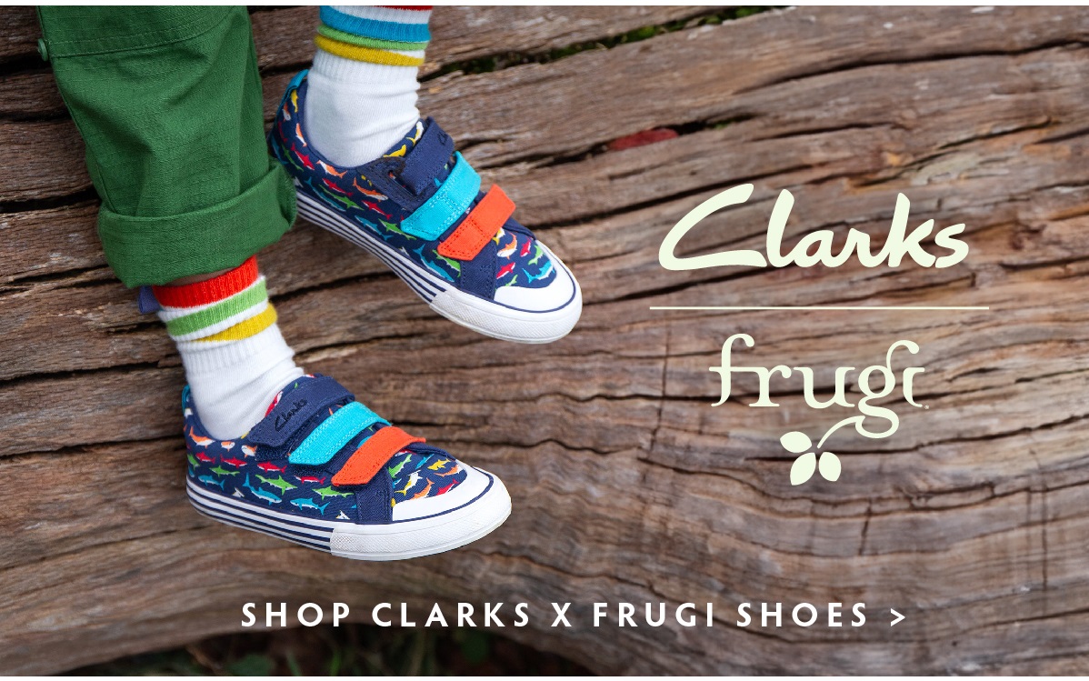 Shop Clarks x Frugi Shoes >