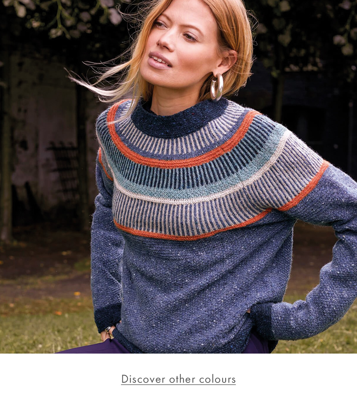 Statement Donegal Jumper (indigo)