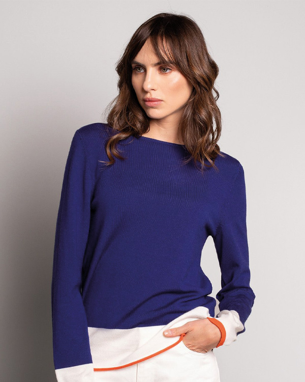 Merino Fine Knit Boat Neck Jumper