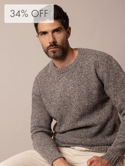 Men's Donegal Crew Neck Jumper