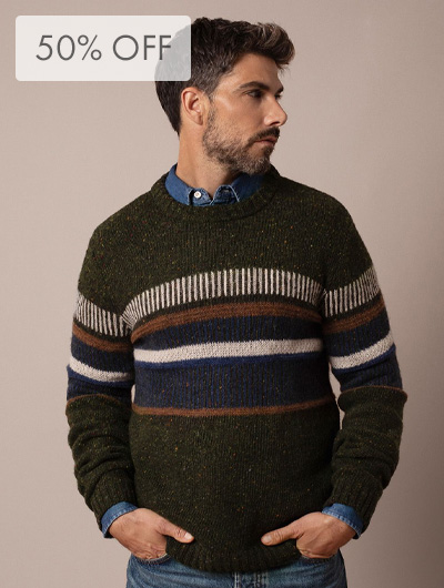 Men's Statement Donegal Jumper