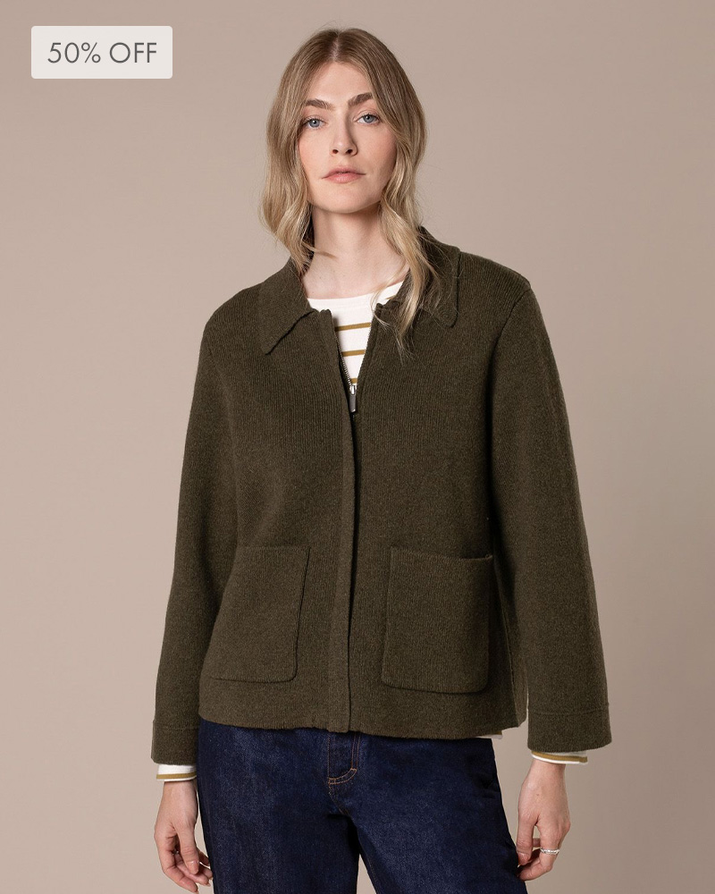 Overwashed Bomber Jacket