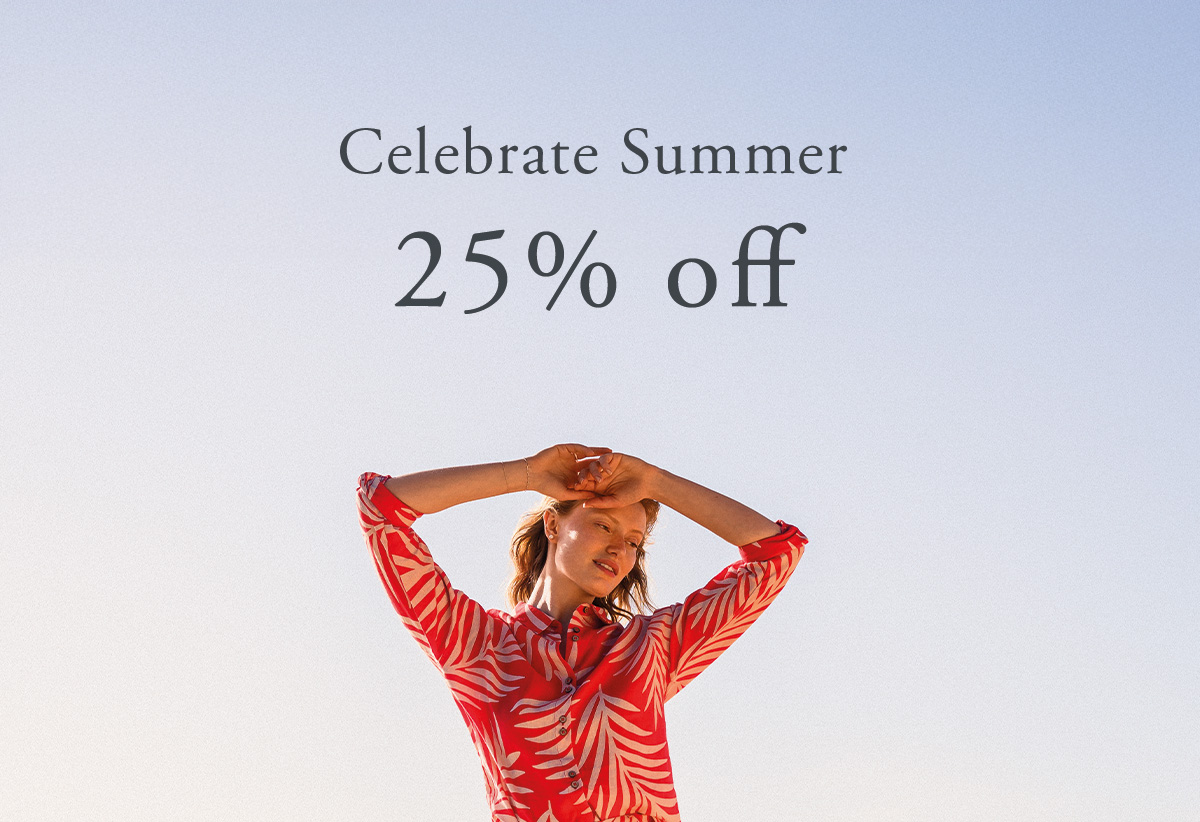 Celebrate Summer, 25% off. Image: Linen Double Button Detail Shirt