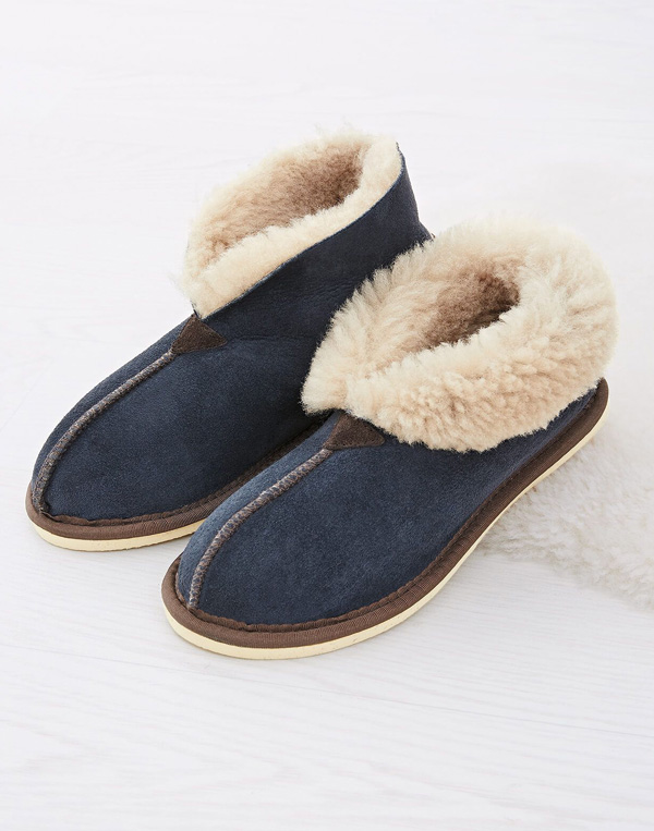 Men's Sheepskin Bootee Slippers