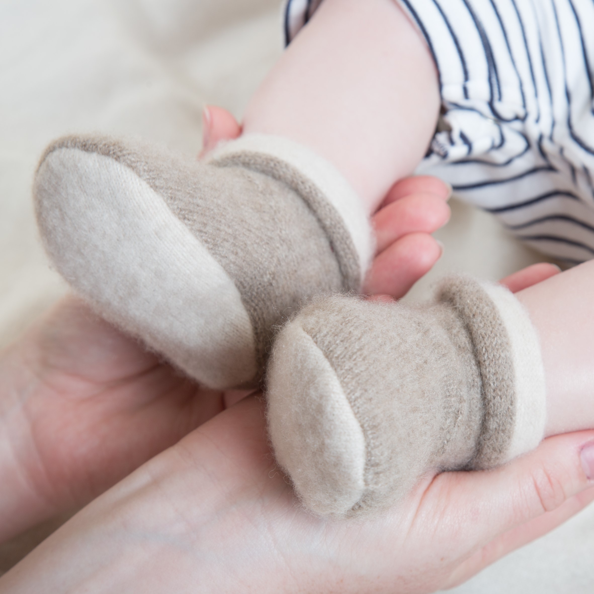 Teddy Bear Baby Booties