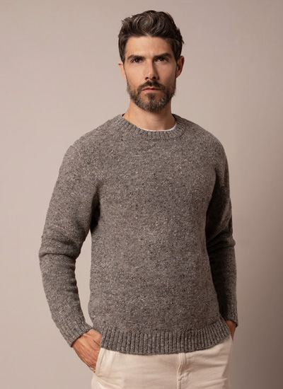 Men's Donegal Crew Neck Jumper 