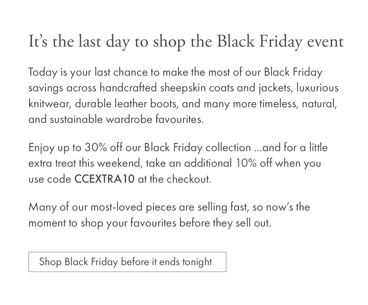 Our Black Friday event ends Sunday