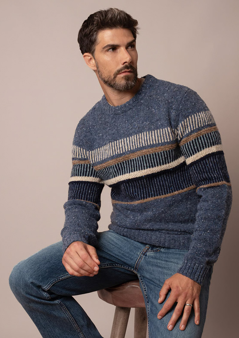 Men's Statement Donegal Jumper 