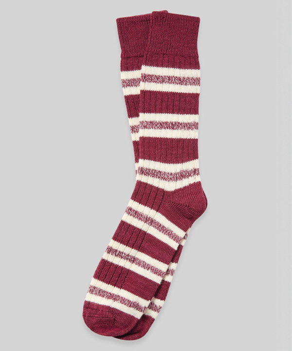 Men's Merino Cotton Stripe Socks