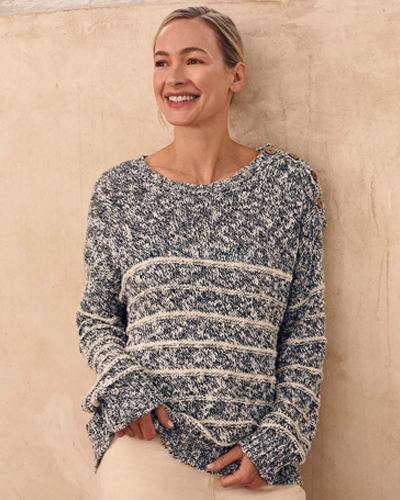 Linen Blend Breton Jumper