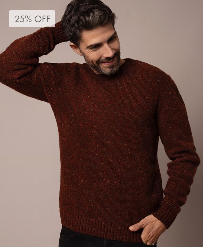 Men's Donegal Crew Neck Jumper