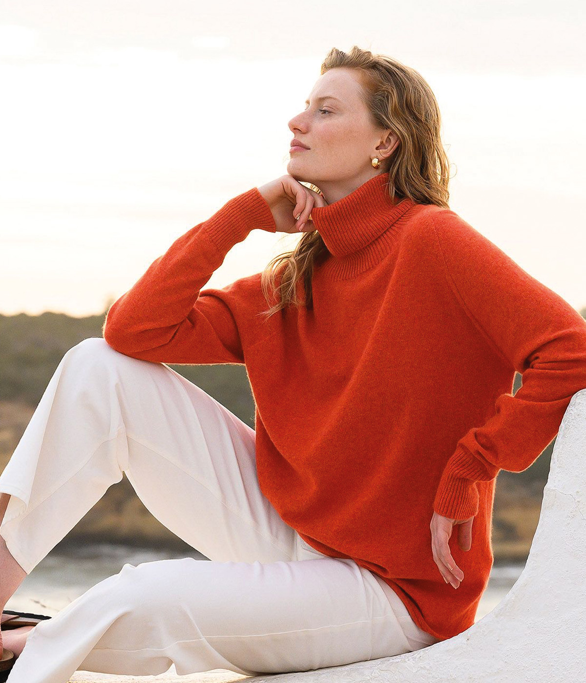 Supersoft Slouch Roll Neck Jumper